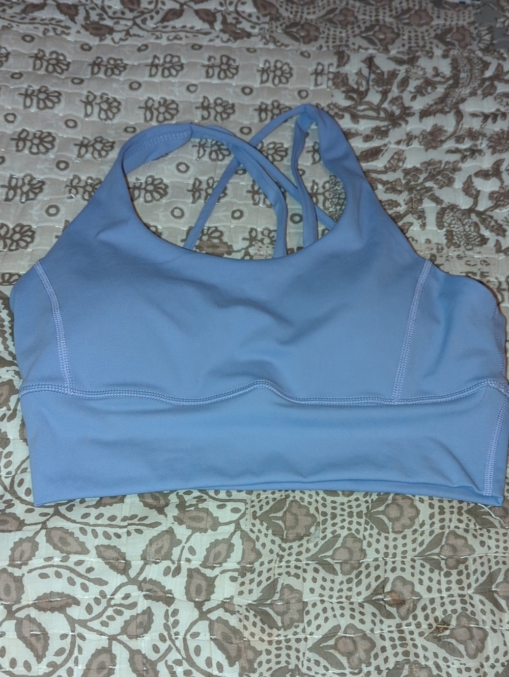T.J.Maxx Light Blue Strappy Sports Bra